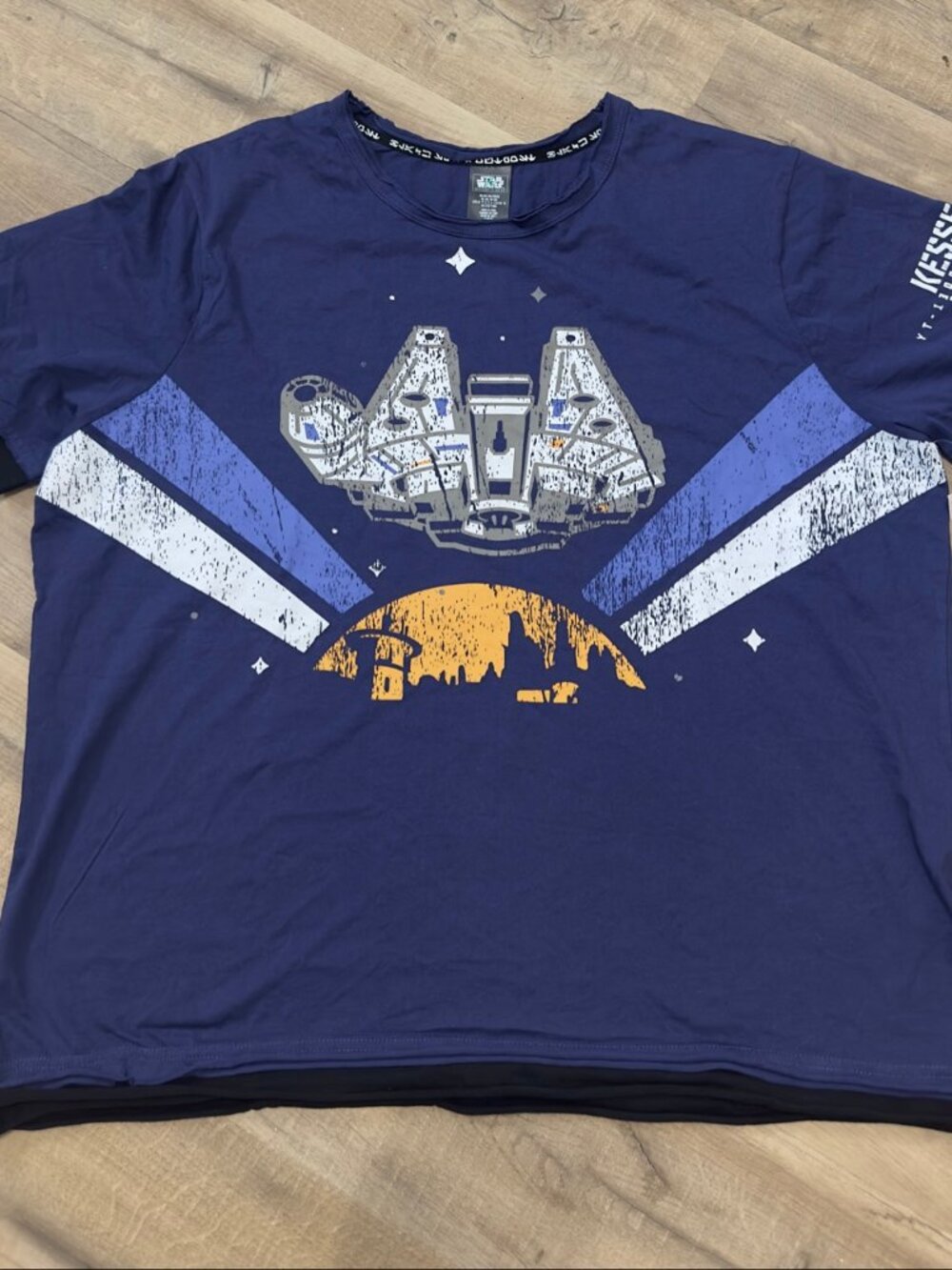 Star Wars Galaxy's Edge Millennium Falcon Tee XXL Disney Parks NWT Kessel Run